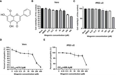 In silico and in vitro evaluation of antiviral activity of wogonin against main protease of porcine epidemic diarrhea virus